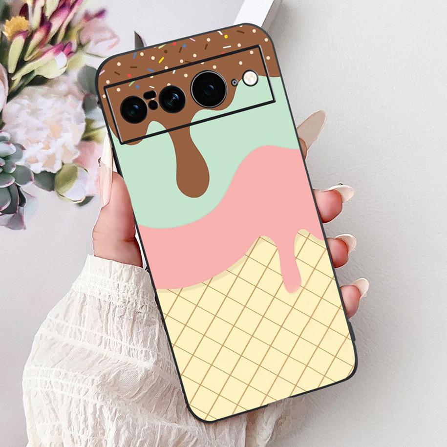

Case For Google Pixel 7 Pro Cover GE2AE New Stylish Butterfly Flower Marble Soft Black Silicone Bumper For Google Pixel 7 Fundas Google Pixel 7 Pro