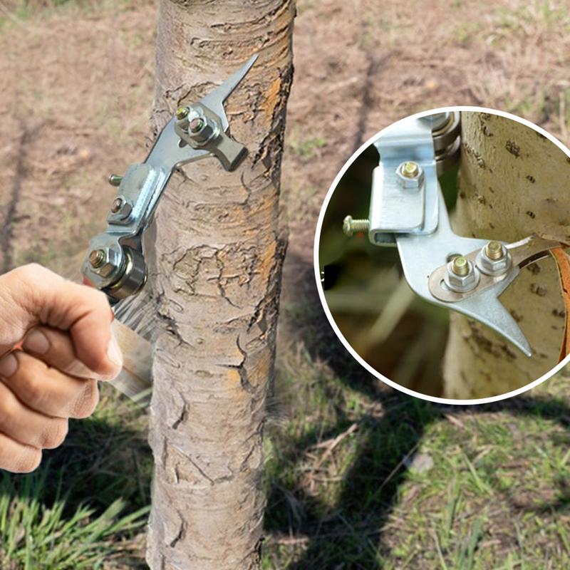 Tree Bark Ring Cutter Adjustable Tree Branch Scissor Bark Girdling Cutter Peeling Shear Trimming Tool Garden Stripper for Fruit