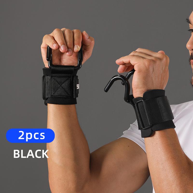 

Vbosi Heavy-Duty Weightlifting Hook Straps Neoprene Padded Steel Hooks Ideal For Deadlifts Pull-Ups Power Fitness Training Suitable For Men Women one size