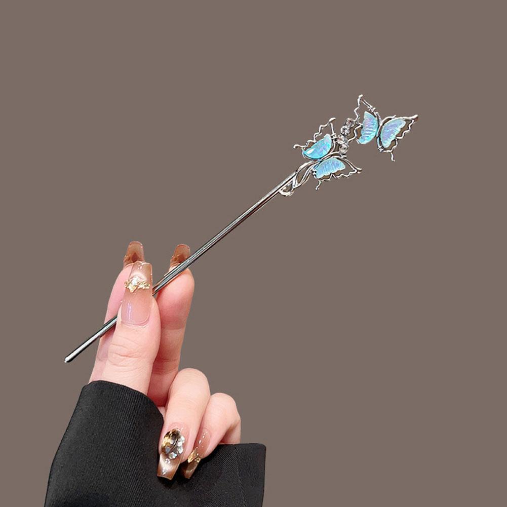 Light Luxury Starry Sky Moonstone Tassel Hairpin Hair Accessory Elegant Hair Stick for Women