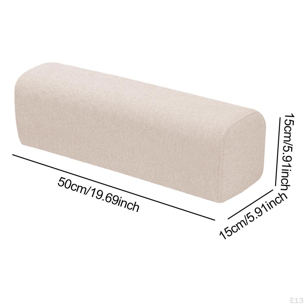 Couch Arm Rest Bolster Elbow Support Pillow High Density Foam Armrest Pad Bedroom Bed Home Living