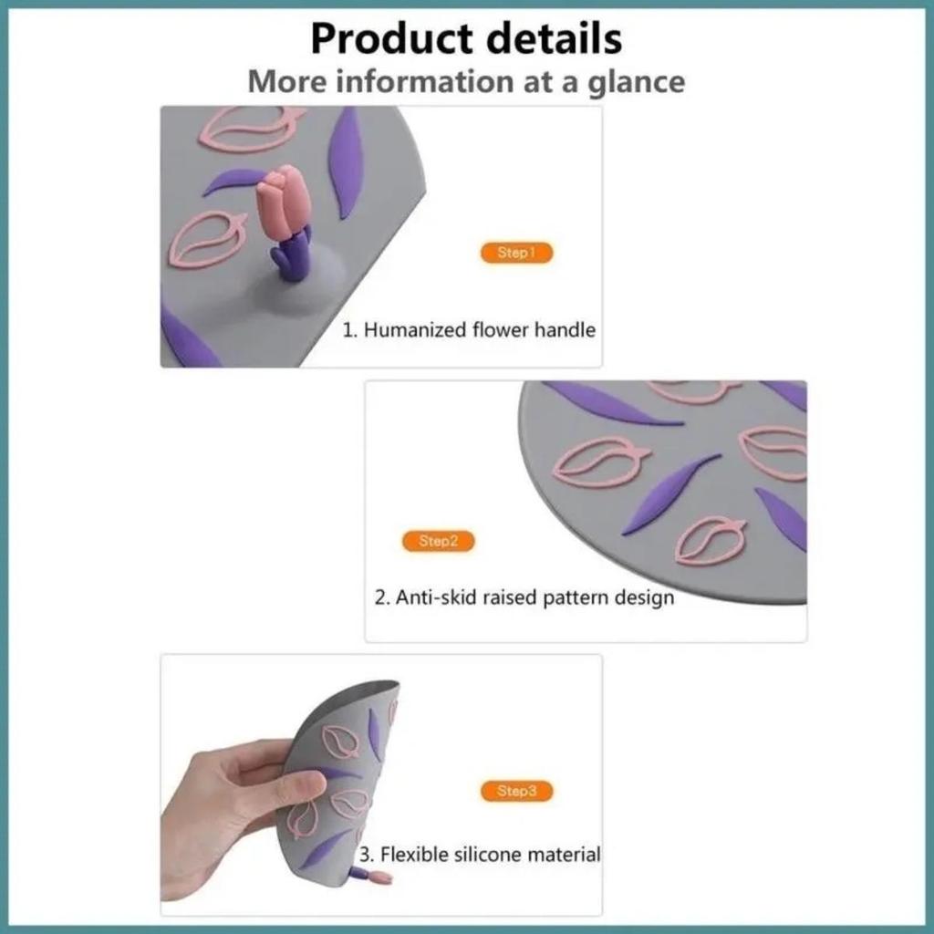 Sink Mat 1 Pcs Floor Drain Deodorant Anti-insect Anti Odor Water Stopper Floor Drain Cover Pad for Toilet Shower Sewer