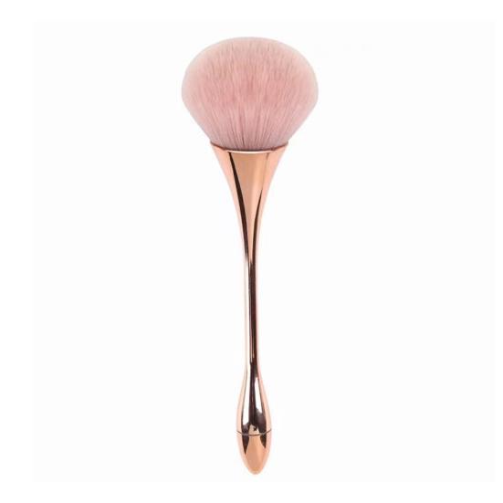 

Makeup Brush with Long Handle Soft Synthetic Bristles Cosmetic Brush Blush Loose Powder Foundation Blending Kabuki Nail Dust Brush розового золота