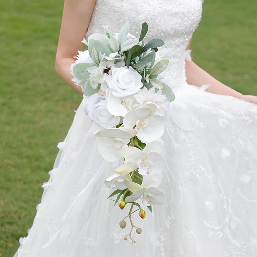 Bridal Bouquet Romantic Artificial Flowers for Valentine’s Day Party Wedding R