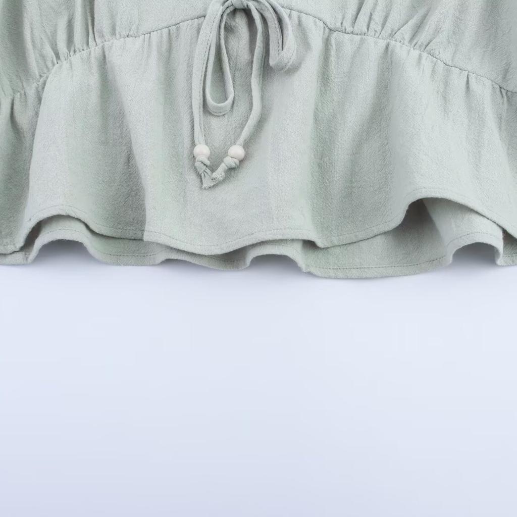 European and American Style, New Women's Clothing, Foreign Style, Fashionable Holiday Style Embroidered Top 3564071