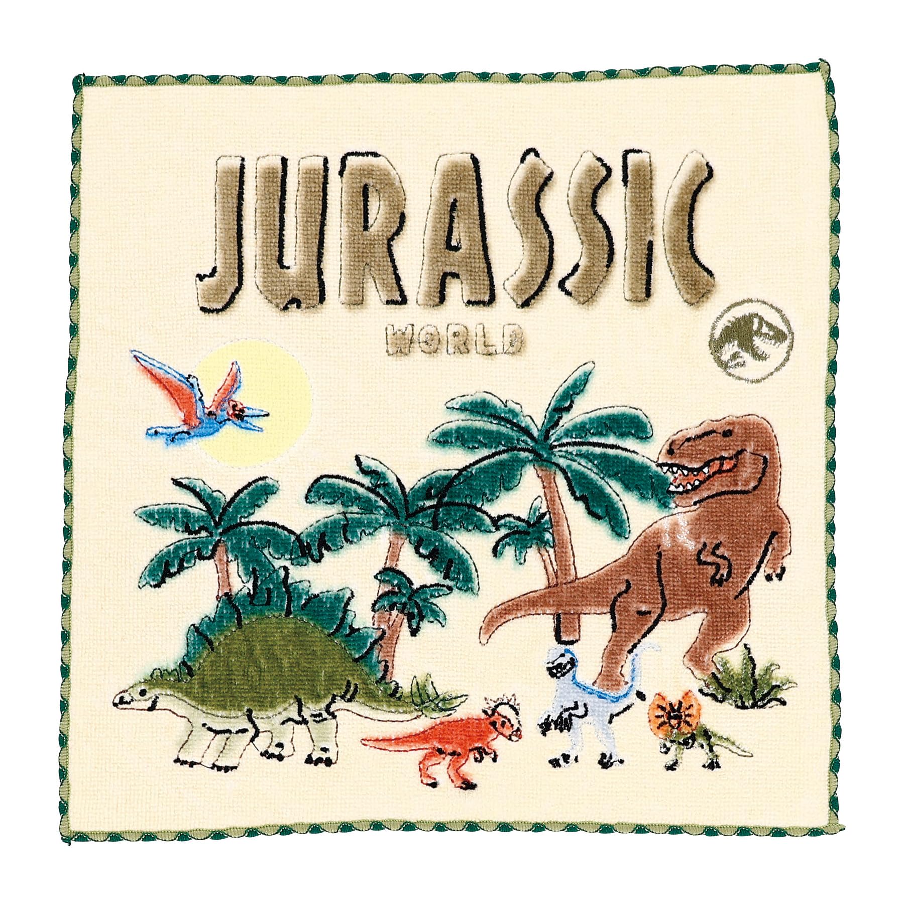 

Пушистый динозавр 25 x 25 см [Marushin] Носовой платок, прибл.