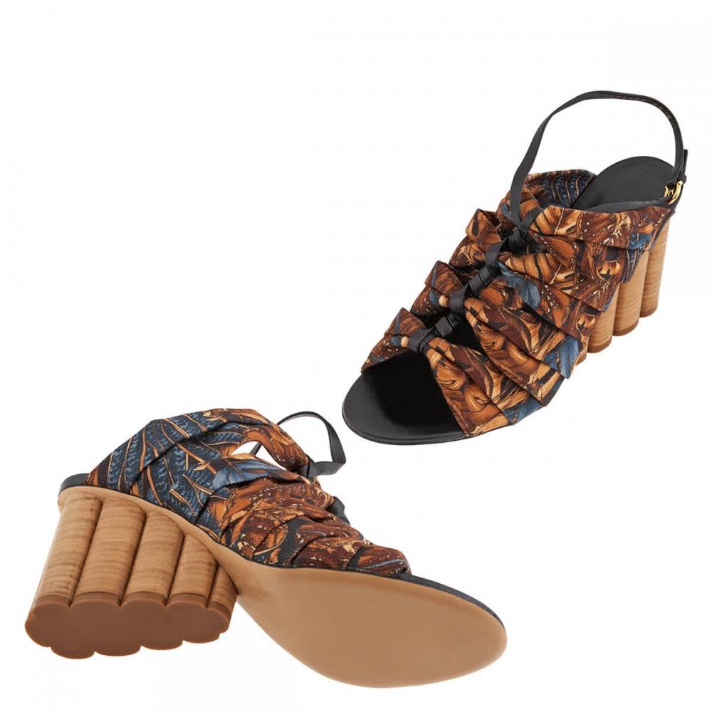 Salvatore Ferragamo Ladies Detailed Runway Sandal Multicolor