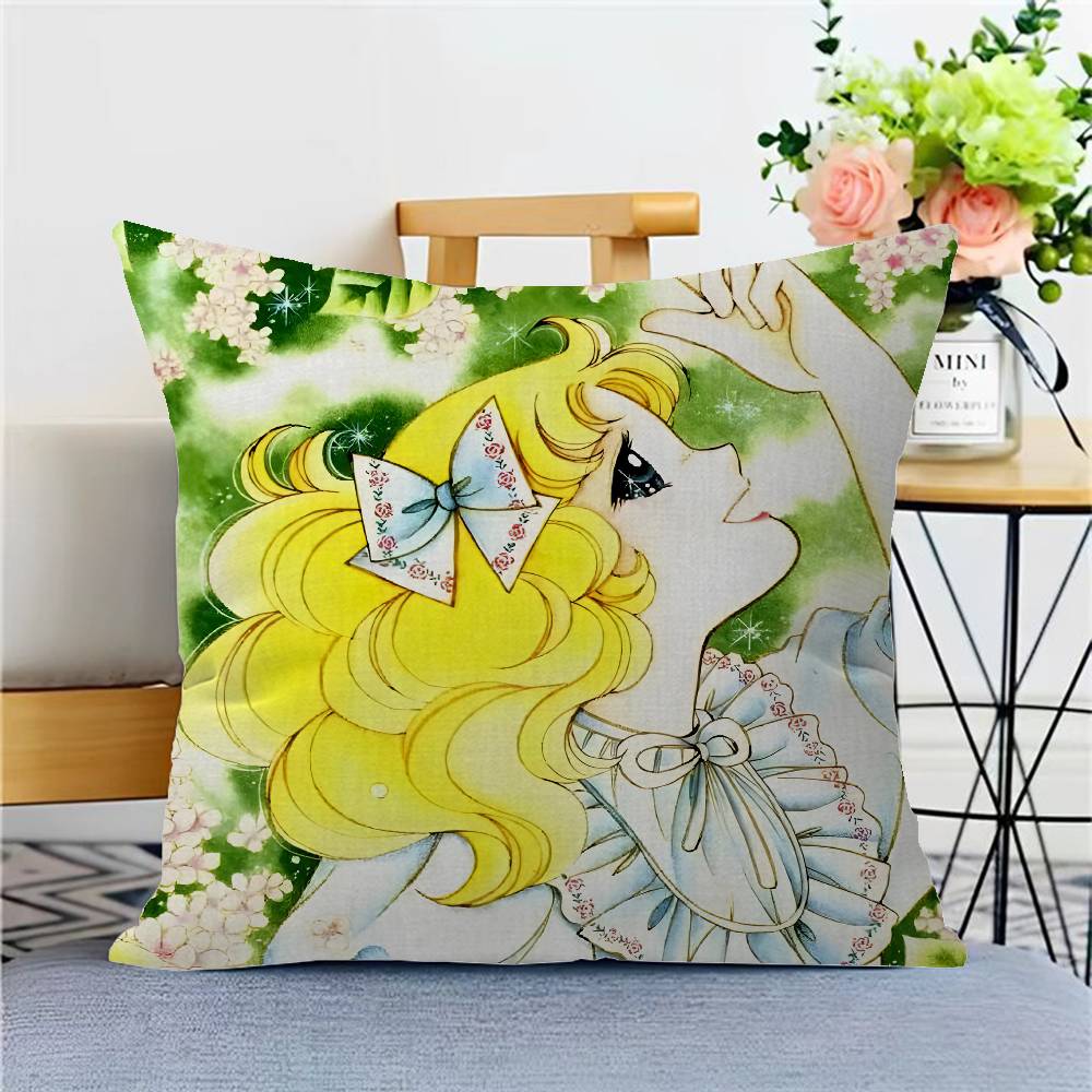 Candy Candy Anime Cushion Cover Pillow Cover Decor Pillowcase Printed Cushion Case For Couch