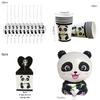 Fournitures de Fête Ravissantes sur le Thème Panda Vaisselle Décor pour des Célébrations Joyeuses pour Enfants