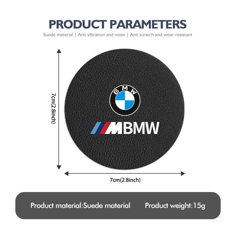 2Pcs Car Coaster Anti-Slip Slot Mat Drink Holder Accessories For BMW E46 E90 E60 F10 E39 F30 E36 E87 E90 E30 E53 F31 E92
