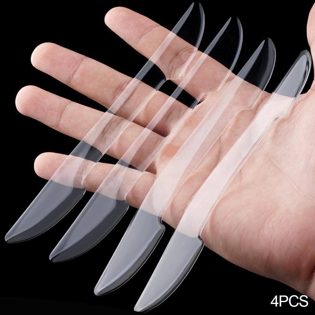 4 Stück Transparente Autotürkantenschutz Kratzschutz Universal Auto Türstoßstangenschutz Kollisionsschutz