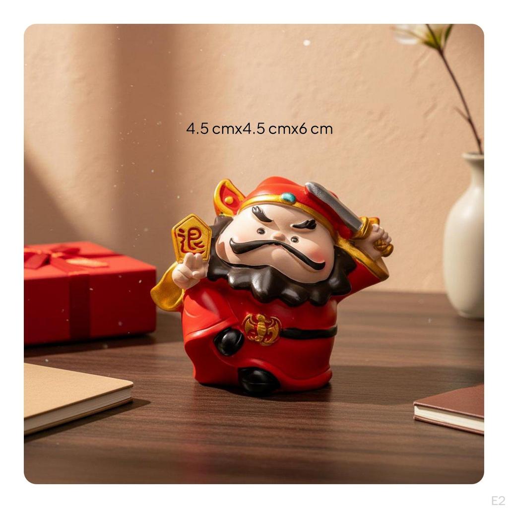 Cartoon Wealth Figurines Handmade Desk Ornament Desktop Decoration Cute Resin Statue for