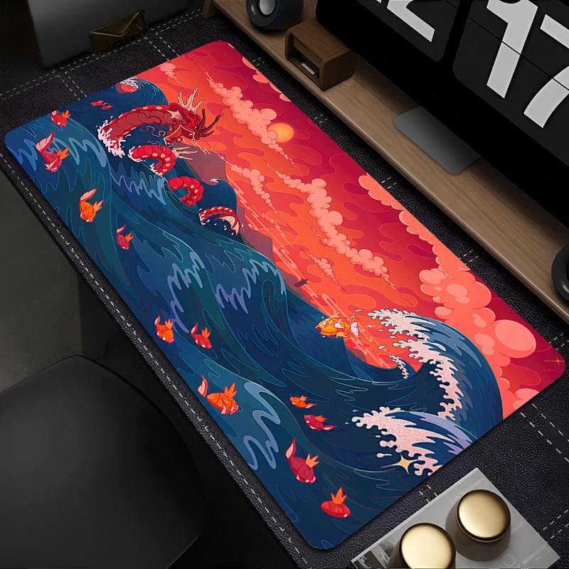 Mouse Pad Pokemon Gyarados xcm Gamers Computer Extended Mousepad Laptop Desk Mouse Mat Gaming Keyboard Rubber Durable Carpet