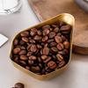 Triangular Coffee Bean Funnel Stainless Steel Weighing Tray, Pouring Spout Design, Smooth Bar Decor And Tool Edges Measuring Dish for Espresso
