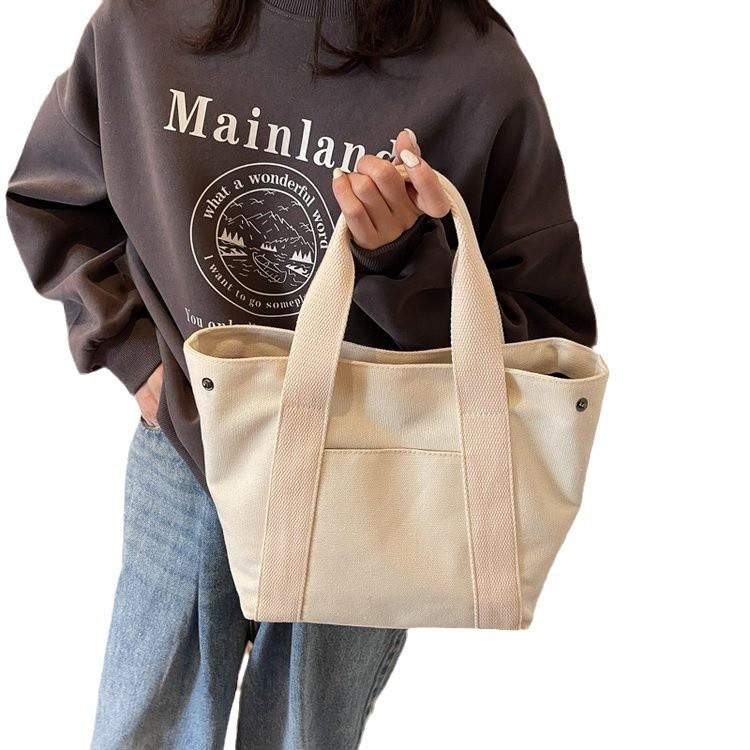 Canvas-Tasche Damen Herbst und Winter vielseitig 2025 neue Mode tragbare Damen-Tasche einfache Stofftasche Tragetasche