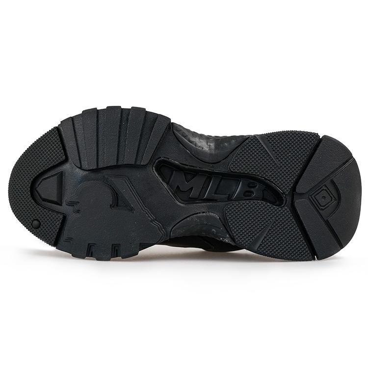New MLB Big Ball Chunky Sneakers Unisex Low Top Black 32SHC9011-50L