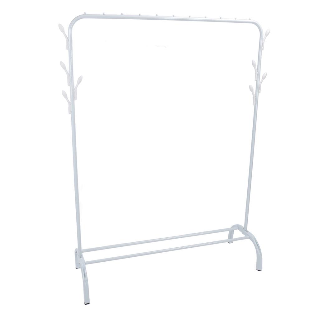Floor Clothing Rack with Side Hooks Multifunctional High Load Capability Garment Rack for Dry
