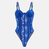 Trendy European & American Sexy Patchwork Backless Spaghetti Strap Bodysuit: High-End Body Shaping Women's Streetwear