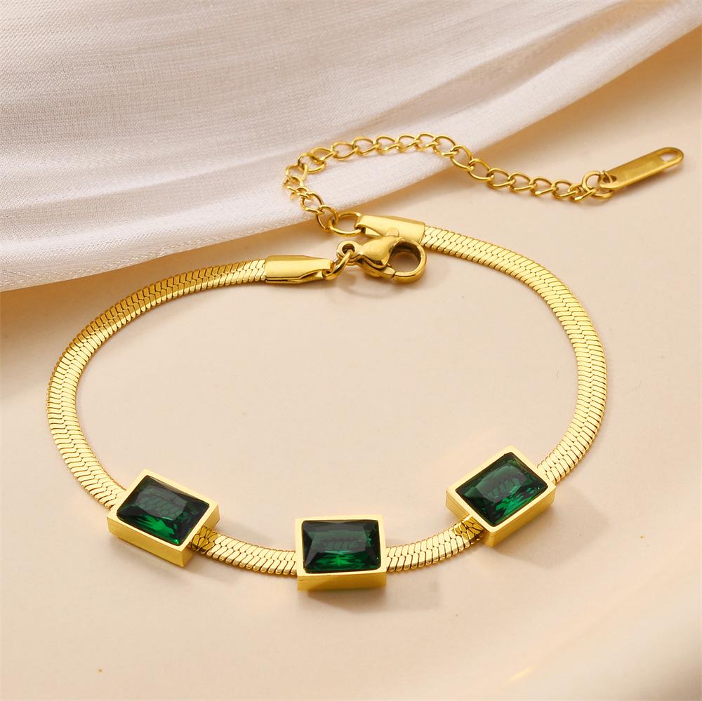 Korean Titanium Steel Four-Leaf Clover Bracelet - Women's Fashion, Versatile & Non-Fading Jewelry