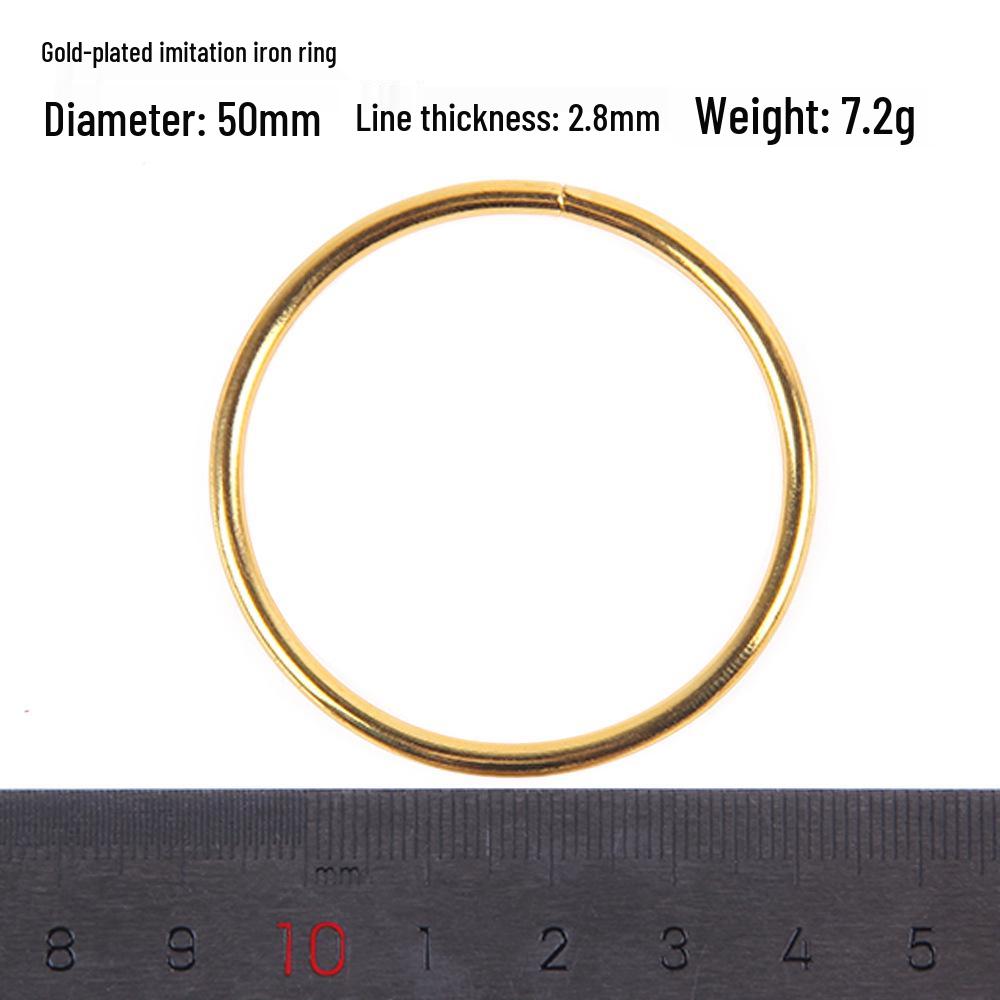 Dream Catcher Gold-Plated Iron and Steel Wire Rings, Various Sizes