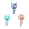 Hand Pressure Fan Without Battery Cooling Cartoon Summer Mini Fans Small Manual Household Children Kids 3 Colors
