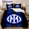 Inter Milan Rašto Patalynės Antklodės Komplektas Antklodės Užvalkalas Pagalvės Užvalkalas Namų Puošyba Gimtadienio Dovana (1 * antklodės užvalkalas + 2 * pagalvės užvalkalai, be šerdies)