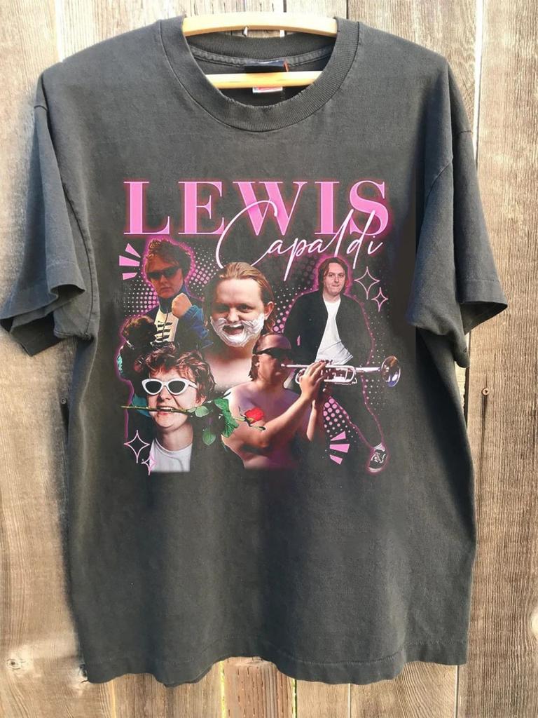 Lewis Capaldi Y2K Bootleg Shirt Funny Y2K Retro Tee Pop Star Fan AN68149