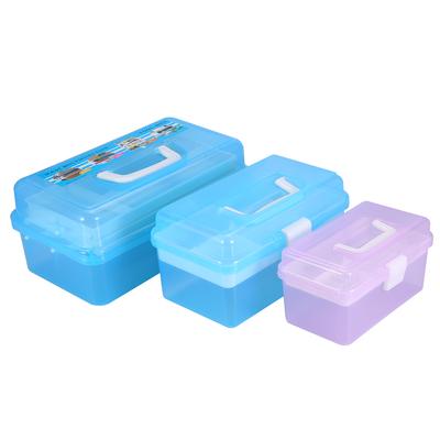 3Types Multifunctional Empty Nail Art Manicure Makeup Cosmetic Tools Container Storage Box