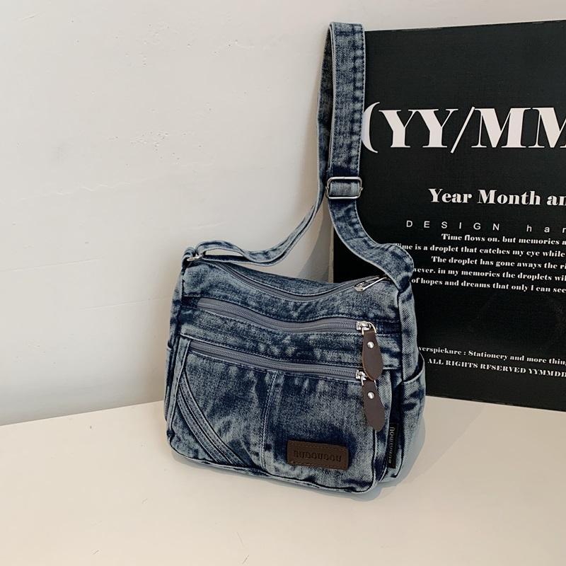 Fashion Vintage Denim Shoulder Crossbody Bag Casual Summer Canvas Bags Messenger Bag for Girls Ladies Purses and Handbags 2026