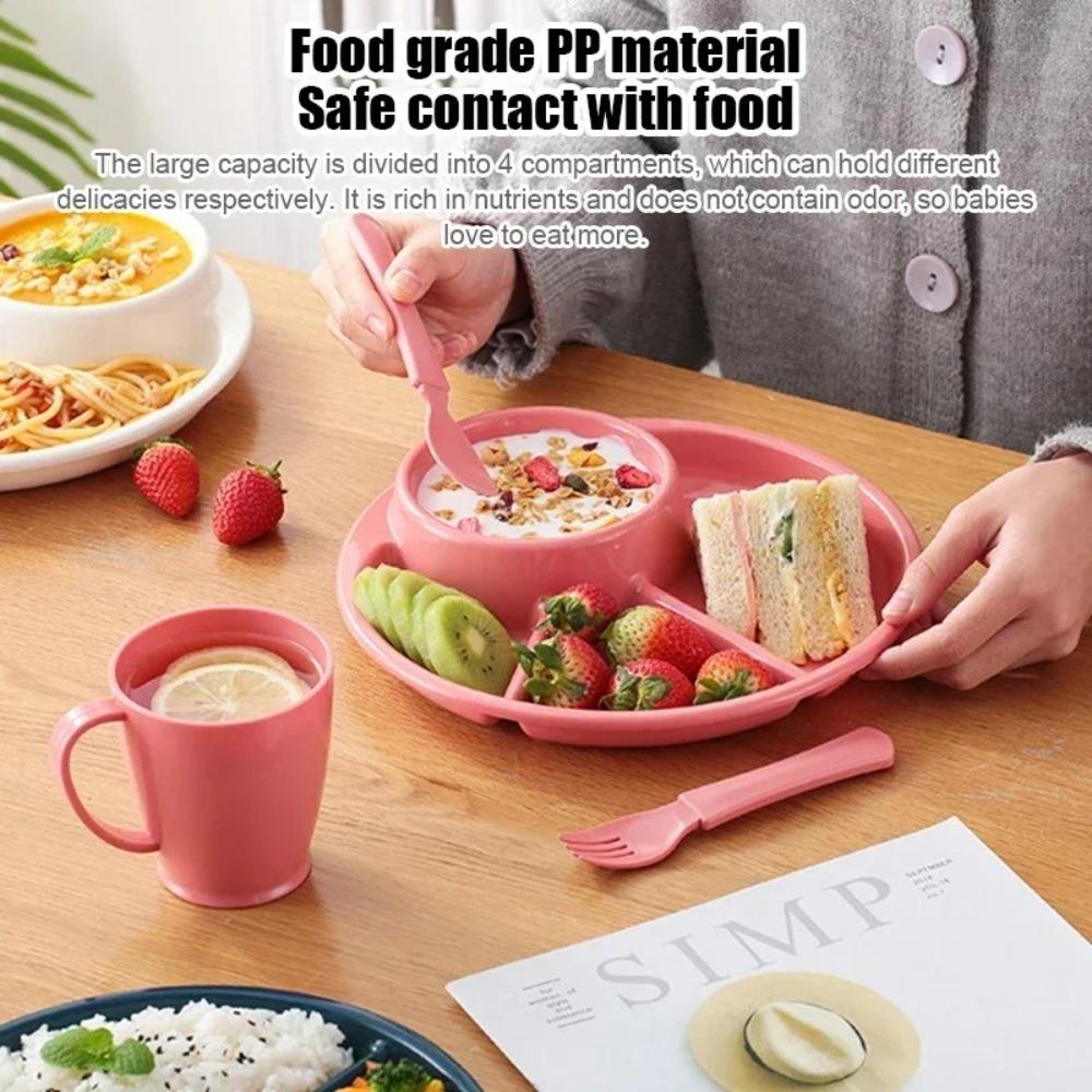Compartment Design Portion Plate Weight Management Meal Planning Plate Divided Plate  Diet Planning