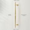 Zinc Alloy Wardrobe Pulls Vintage Drawer Pulls Durable Furniture Handles  for Furniture