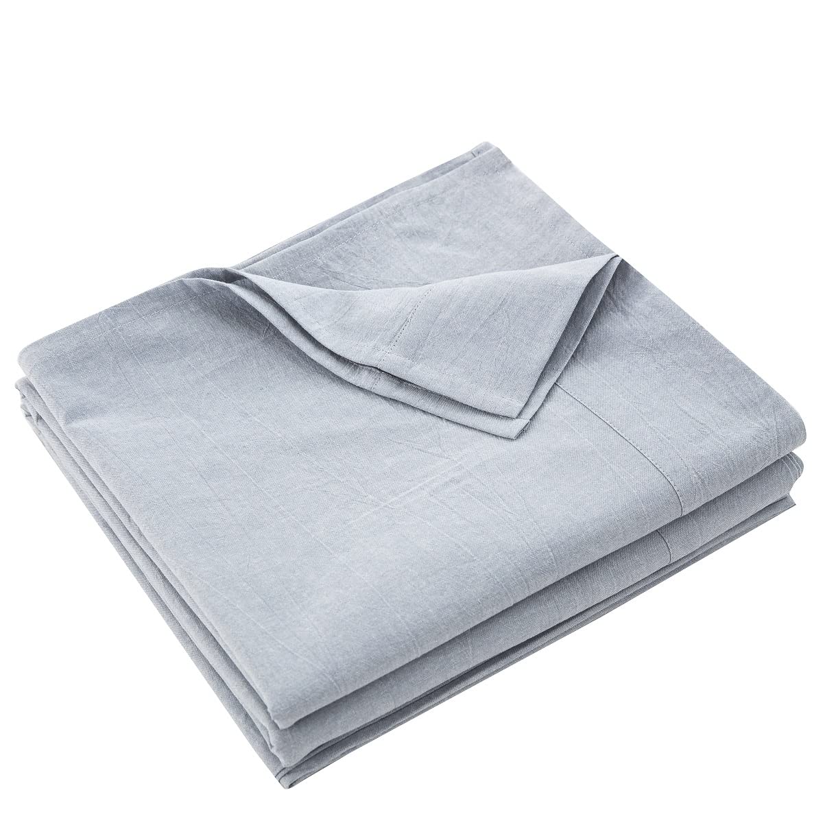 Простыня king size (250x290см), простыня, верхняя простыня из органического хлопка, 100% стираный хлопок, однотонный светло-голубой