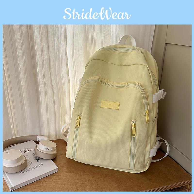 Fashion Capacity Big Backpack With Solid Color Design And Letter Decor For Daily