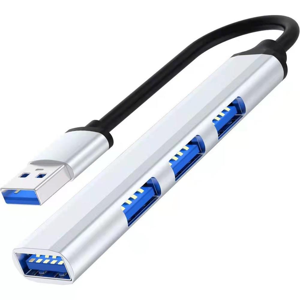 

Расширения мини-USB-концентратора, 4-портовый USB-концентратор 3.0, концентратор 2.0, USB-адаптер, станция, ультратонкий портативный концентратор данных, USB-разветвитель белый