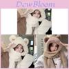 Winter Little Bear Plush Hat Scarf Gloves Set For Girls With Warmth And Comfort