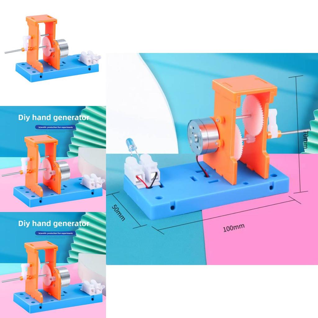 Science Experiment Handcrank Generator Diy Stem Educational Kit For Middle School Physics Projects