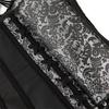Gothisches trägerloses Neckholder-Korsett mit 11 Stahlstäben und Seitenreißverschluss Body Shaper