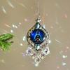 Chakra Sun Catcher Handcrafted Faux Crystal Suncatcher Zen-Inspired Prism Hanging Decoration for Home Window Yoga Practitioners