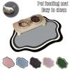 Non-Slip Cat Feeding Mat-Leak-Proof Easy To Clean Durable Silica Mud Material Perfect for Cats Pet Food Storage Durable Cat Mat