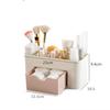 Double Layer Plastic Makeup Organizers Storage Box Cosmetic Drawers Cotton Swab Jewelry Display Case Desktop Container Organizer