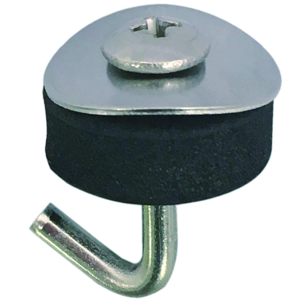 DAIDOHANT 37590 Stainless Steel Quick Detach Hooks, Corrugated Board Hooks, Silver, Nominal Diameter: 1.2