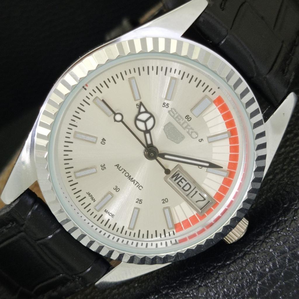 REFURBISHED SEIKO 5 AUTOMATIC 6309A VINTAGE JAPAN MENS SILVER WATCH a440691-9 Sk-a440691-1