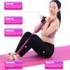 Resistance Trainers Home Fitness Latex Tube Resistance Bands Pink / Purple Pedal Exerciser Sit Up Pull Rope