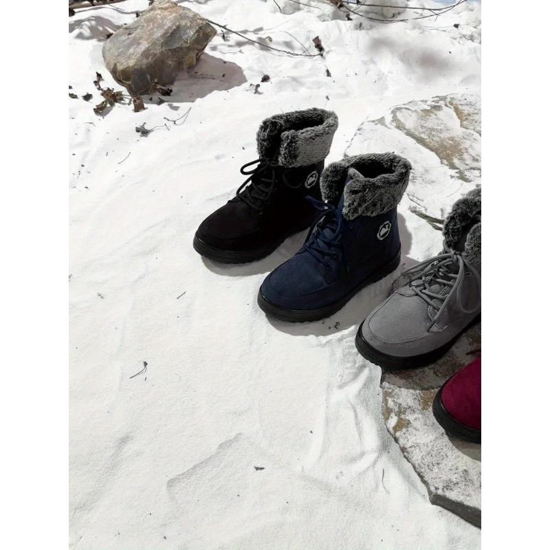 Women's Winter Outdoor Snow Boots Lace Up Thick Plush Lined Insulated Anti-Slip Waterproof Athletic Ankle Booties