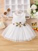 Baby Girl Floral Sleeveless Dress - Cute & Comfortable Gift