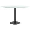 VidaXL Table Top White Ø70x0.8cm Tempered Glass with Marble Design