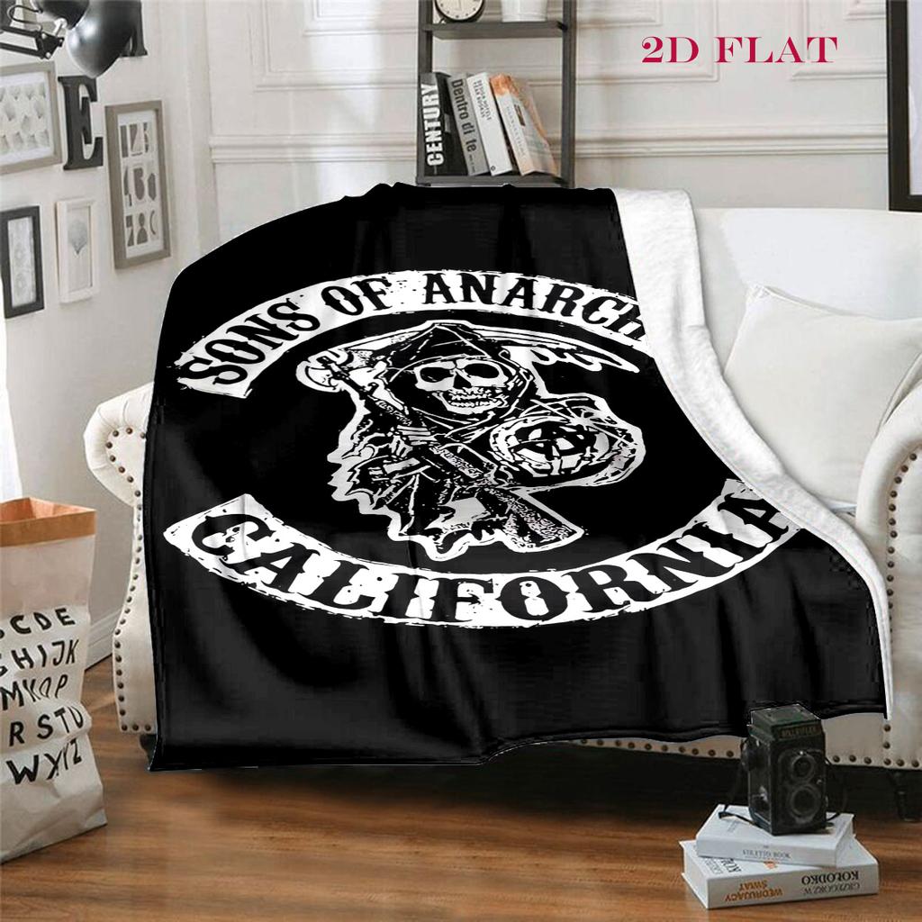 Sons Anarchy: Brotherhood Rebellion Blanket Home Decor Blanket Nap Blanket Office Rest Blanket Machine Washable