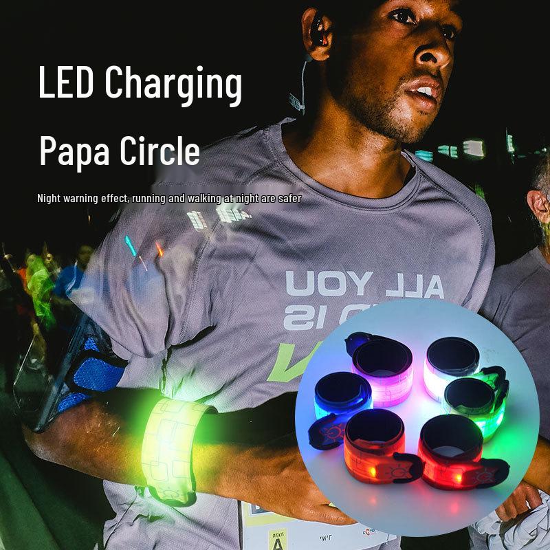 USB Rechargeable LED Armband Light for Outdoor Running