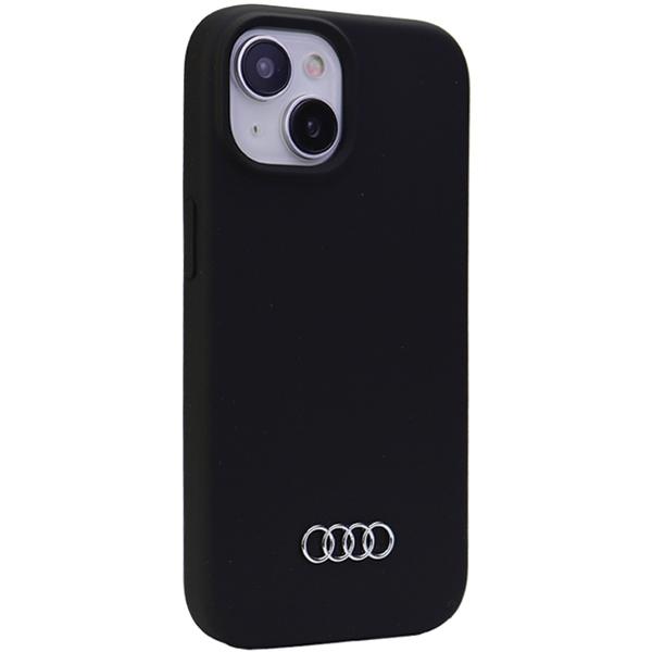 Audi Silikonhülle iPhone 15 Plus / 14 Plus 6.7 Schwarz/Black Hardcase Au-Lsrip15M-Q3/D1-Bk