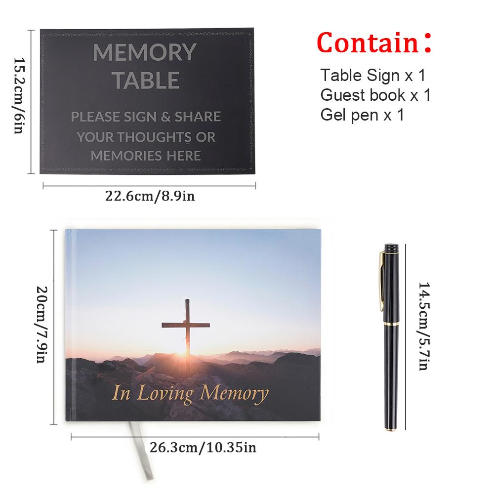 Funeral Guest Book Signature Funeral Sign In Book Reception Message Book Celebration of Life Anniversary Loving Memorial Service